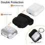 HALLEAST Compatible AirPods 2 Case Cover Wireless Charging, Front LED Visible, 2019 Protective Skins Wraps Compatible Apple AirPods 1 & 2 Case