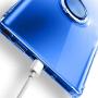 Galaxy Note 10+ Plus/5G Case, Anti Scratch & Anti Slip Soft TPU Clear Case with 360 Degree Rotation Finger Ring Kickstand [Work with Magnetic Car Mount] for Samsung Galaxy Note 10+ Plus,Blue