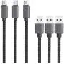 Micro USB Cable 10ft 3Pack by Ailun High Speed 2.0 USB A Male to Micro USB Sync Charging Nylon Braided Cable for Android Phone Charger Cable Tablets Wall and Car Charger Connection BlackGrey Micro USB Cable 10ft 3Pack by Ailun High Speed 2.0 USB A Male to Micro USB Sync Charging Nylon Braided Cable for Android Phone Charger Cable Tablets Wall and Car Charger Connection BlackGrey