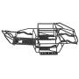 Qiterr RC Car Frame, Black Metal Roll Cage Chassis Frame for SCX10II AX90046 1/10 Scale RC Car
