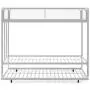 DHP Triple Metal Bunk Bed Frame, White, Twin DHP Triple Metal Bunk Bed Frame, White, Twin