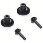 Facibom Metal Rear Bridge Axle with Steel Gear for WPL D12 C14 C24 C34 B14 B24 B16 B36 RC Car Upgrade Parts Accessories,Silver