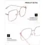 Slocyclub Oversized Blue Light Blocking Glasses for Women Men Non Prescription Metal Square Computer Glasses Slocyclub Oversized Blue Light Blocking Glasses for Women Men Non Prescription Metal Square Computer Glasses