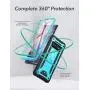 YOUMAKER Case for Galaxy S10, Kickstand Case with Built-in Screen Protector Heavy Duty Protection Shockproof Full Body Slim Fit Cover for Samsung Galaxy S10 6.1 inch - Blue