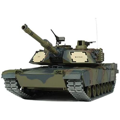 Modified Edition 1/16 2.4ghz Remote Control US M1A2 Abrams Tank Camouflage Color(360-Degree Rotating Turret)(Steel Gear Gearbox)(3800mah Battery)(Metal Tracks &Sprocket Wheel & Idle Wheel)