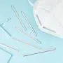 200 Pieces Metal Nose Adjuster Aluminum Strip Nose Bridge Nose Wire Bracket Adjustable Nose Clips Trimming Strip for DIY Making Accessories Sewing Crafts