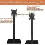 Universal TV Stand with Mount 100 Degree Swivel Height Adjustable and Tilt Function for 19 to 42 inch LCD, LED OLED TVs,HT1001B Universal TV Stand with Mount 100 Degree Swivel Height Adjustable and Tilt Function for 19 to 42 inch LCD, LED OLED TVs,HT1001B