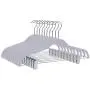 Quality Plastic 20-Pack Non Velvet Non-Flocked Thin Compact Coat Hangers with Metal Clips for Skirts Pants Blouses 360° Swivel Hook (Gray, 20) Quality Plastic 20-Pack Non Velvet Non-Flocked Thin Compact Coat Hangers with Metal Clips for Skirts Pants Blouses 360° Swivel Hook (Gray, 20)