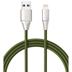 Xcentz iPhone Charger 3ft, MFi Certified Lightning Cable iPhone Charger Cable Metal Connector, Durable Braided Nylon High-Speed Charging Cord for iPhone 11/X/XS Max/XR/8 Plus/7/6/5, iPad, Green