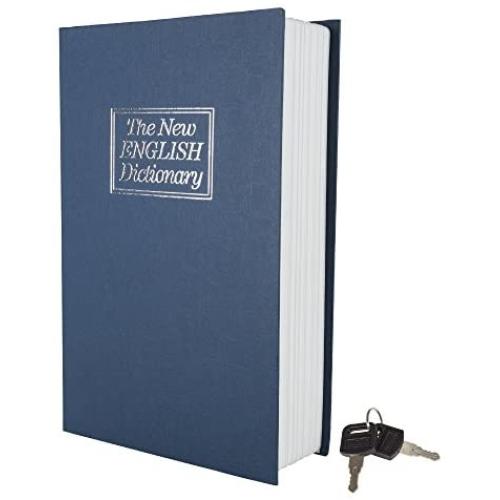 Stalwart 82-14762 Metal Diversion Dictionary Book Safe w/Key Lock-6 x 9 in, Full Size