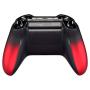 eXtremeRate Shadow Red Soft Touch Front Housing Shell Faceplate Replacement Parts Side Rails Panel for Xbox One Standard Controller W/3.5 mm