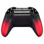 eXtremeRate Shadow Red Soft Touch Front Housing Shell Faceplate Replacement Parts Side Rails Panel for Xbox One Standard Controller W/3.5 mm