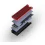 NVMe Heatsinks for M.2 2280mm SSD Double-Sided Cooling Design(red) NVMe Heatsinks for M.2 2280mm SSD Double-Sided Cooling Design(red)