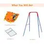 Toddler Swing Playset - A-Frame Metal Swing Play Set Toys,Indoor and Outdoor Playground Swing Seat, Safety Swing Chair for Kids Boys Girls (from US, Multicolour) Toddler Swing Playset - A-Frame Metal Swing Play Set Toys,Indoor and Outdoor Playground Swing Seat, Safety Swing Chair for Kids Boys Girls (from US, Multicolour)