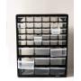 Homak 39-Drawer Parts Organizer, Black, HA01039001