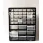 Homak 39-Drawer Parts Organizer, Black, HA01039001 Homak 39-Drawer Parts Organizer, Black, HA01039001