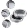4 oz Metal Tin Cans Round Tin Containers Empty Tin Cans with Clear Top for Kitchen Office Candles Candies and Gifts Holding (24 Pieces) 4 oz Metal Tin Cans Round Tin Containers Empty Tin Cans with Clear Top for Kitchen Office Candles Candies and Gifts Holding (24 Pieces)