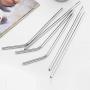 Metal Straws with Silicone Tip, 8.5'' 10.5'' Reusable Stainless Steel Straws with Cleaning Brush for 20 30oz Cups (Silver)