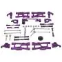 Nobranded Front and Rear Steering Hub Base C Carrier Knuckle Upgrade Kits for 1:14 Wltoys 144001 1:12 124019 124018 RC Car - Purple Nobranded Front and Rear Steering Hub Base C Carrier Knuckle Upgrade Kits for 1:14 Wltoys 144001 1:12 124019 124018 RC Car - Purple