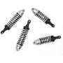 Hosim Front & Rear Shock Absorber Springs Damper Kits Aluminum Alloy for 1/10 Traxxas Slash 4x4 4WD RC Cars Upgrades Replacement Accessories Silver (4PCS)
