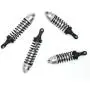 Hosim Front & Rear Shock Absorber Springs Damper Kits Aluminum Alloy for 1/10 Traxxas Slash 4x4 4WD RC Cars Upgrades Replacement Accessories Silver (4PCS) Hosim Front & Rear Shock Absorber Springs Damper Kits Aluminum Alloy for 1/10 Traxxas Slash 4x4 4WD RC Cars Upgrades Replacement Accessories Silver (4PCS)