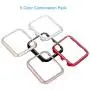 Coobes Compatible with Apple Watch Case 38mm 42mm, Metal Bumper Protective Cover Women Bling Diamond Crystal Rhinestone Shiny Compatible iWatch Series 3/2/1 (Diamond-5 Color Pack, 38mm)