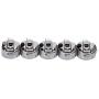 Zerodis 5pcs Sewing Machine Bobbin Cases, Front Loading Metal Embroidery Bobbin Cases Durable Sewing Machine Bobbin Organizer Replacement Accessories