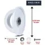 Universal Pot Lid Replacement White Knobs Pan Lid Holding Handles (1 Pack) Universal Pot Lid Replacement White Knobs Pan Lid Holding Handles (1 Pack)