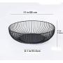 FanDuo Metal Wire Fruit Basket - Kitchen Countertop Fruit Bowl Vegetable Holder Decorative Stand for Bread, Snacks, Households Items Storage, Black FanDuo Metal Wire Fruit Basket - Kitchen Countertop Fruit Bowl Vegetable Holder Decorative Stand for Bread, Snacks, Households Items Storage, Black