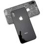 Back Housing Assembly Metal Frame w/Back Glass(OEM) - Camera Frame and Lens for iPhone X (Black)