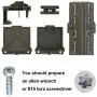 20Packs W10712395 Dishwasher Upper Rack Adjuster Metal Kit, Replace W10350375 AP5957560 Dishwasher Parts, Compatible with kenmore whirlpool kitchenaid, WDT780SAEM1 WDTA50SAHZ0 WDT750SAHZ0 WDT970SAHZ0