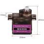 4Pcs MG90S 9g Servo Motor Micro Metal Gear for Robot Car Plane RC Helicopter Arduino