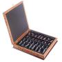 Medieval British Army Antique Copper Metal Chess Set for Adults,Handmade Pieces and Natural Solid Wooden Chess Board with Storage Inside King 3.35inc