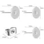 600PCS Hypoallergenic Stainless Steel Earrings Posts(5mm/6mm/8mm) Flat Pad Blank Earring Pin Studs with 600PCS Butterfly Earring Backs for Jewelry Making Findings,Total 1200 Pieces 600PCS Hypoallergenic Stainless Steel Earrings Posts(5mm/6mm/8mm) Flat Pad Blank Earring Pin Studs with 600PCS Butterfly Earring Backs for Jewelry Making Findings,Total 1200 Pieces