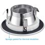 TORCHSTAR 4 Inch Recessed Can Light Trim, Aluminum Reflector Trim, Fits Regular/Standard Halo/Juno Remodel Recessed Housing, PAR20, R20 Light Bulbs, 4 Inch Recessed Cans, Pack of 6