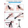 Selfie Stick Tripod, BlitzWolf Lightweight Aluminum All in One Extendable Phone Tripod Selfie Stick Bluetooth with Remote for iPhone 11 Pro/XS MAX/XS/XR/X/8 Plus/7 Plus/6S, Galaxy S10/S9/S9 Plus, More