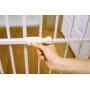Carlson Lil Tuffy Metal Expandable Gate Beige, 38 x 1 x 18