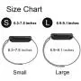 Valband 3 Pack Replacement Bands Compatible with Fitbit Versa/Versa Lite Edition/Versa 2 Smart Watch for Women and Men, with Stainless Steel Loop Metal Material (Large, Black/Silver/Rose Gold)