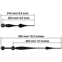 Shappy 12 Inches Long Spade Hands for Takane I Shaft High Torque Clock Movement, Fit Dials Up to 71 cm/ 28 Inches in Diameter