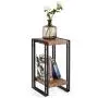 FIVEGIVEN Accent Side Table for Small Spaces End Table Rustic Industrial Metal Brown 21.9 Inch FIVEGIVEN Accent Side Table for Small Spaces End Table Rustic Industrial Metal Brown 21.9 Inch