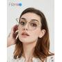 Firmoo Blue Light Blocking Glasses, Anti Eyestrain Anti Headache, Classic Round Computer Glasses for Contact Wearer