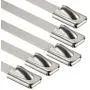 uxcell 24 Inches Stainless Steel Cable Zip Ties Multi-Purpose Metal Exhaust Wrap 10pcs uxcell 24 Inches Stainless Steel Cable Zip Ties Multi-Purpose Metal Exhaust Wrap 10pcs