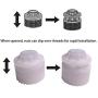 Universal Toilet Seat Hinge Bolt Screw For Top Mount Toilet Seat Hinges, Downlock Nuts can Slip Over Bolts Threads for Rapid Installation without Screwing in-White Plastic replacement parts