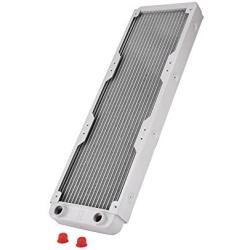 Richer-R Aluminum Radiator,White Heatsink Cooler Cooling Kit,Heat Sink Computer Water Cooling Liquid Heat Exchanger(360mm)