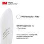 3M Respirator Filter Replacement 5P71, 5 Pairs, P95, Must Be Used with 5000 Respirators or Cartridges 6000 Series