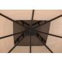 Sunjoy Shelby 9.5x9.5 ft. 2-Tone Steel Gazebo, Tan and Brown
