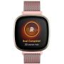 HAYUL Bands Compatible with Fitbit Versa 3/Fitbit Sense for Women Men, Stainless Steel Metal Replacement Mesh Bracelet Strap Wristbands for Fitbit Versa 3/Sense Smart Watch (Small, Rose Gold)