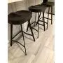 Industrial Bar Stool Saddle Seat-26.77 inch Counter Height Kitchen Stool-Metal and Wood Dining Stools-Set of 2,Backless,Stackable,Fully Welded