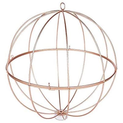 Gold Geometric Metal Sphere (12 inch Diameter) Wedding and Home Decor