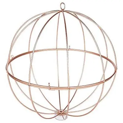Gold Geometric Metal Sphere (12 inch Diameter) Wedding and Home Decor